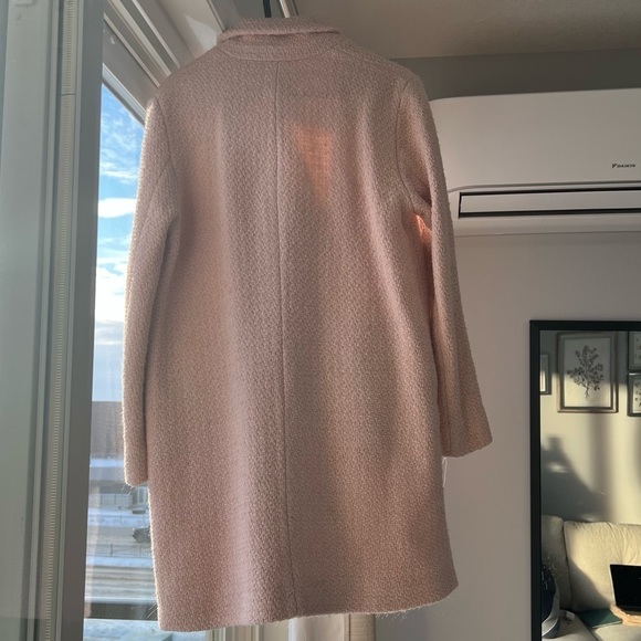 ZARA Women textured coat, spring, winter, fall, extra Small, light pink - Picture 5 of 10
